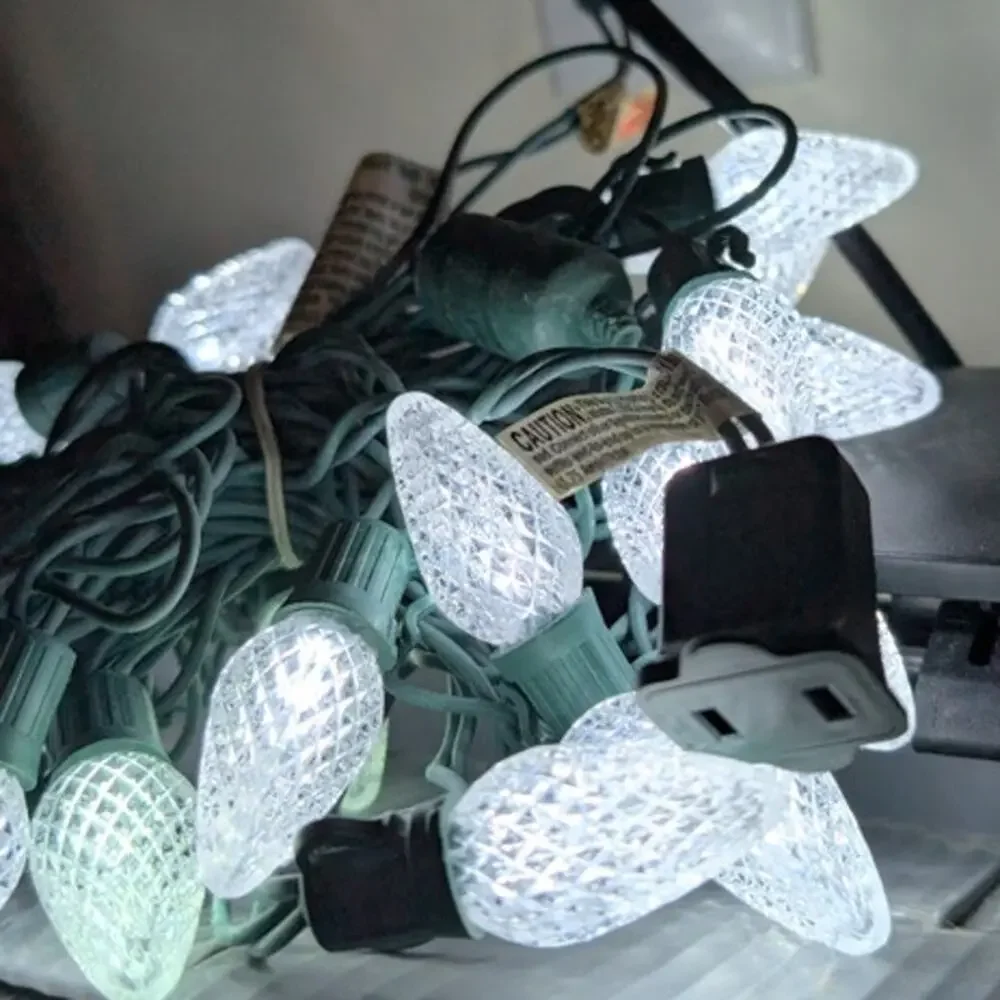*New* GE C-7 25 LED Light String Set Christmas Outdoor Decor  Energy Savings